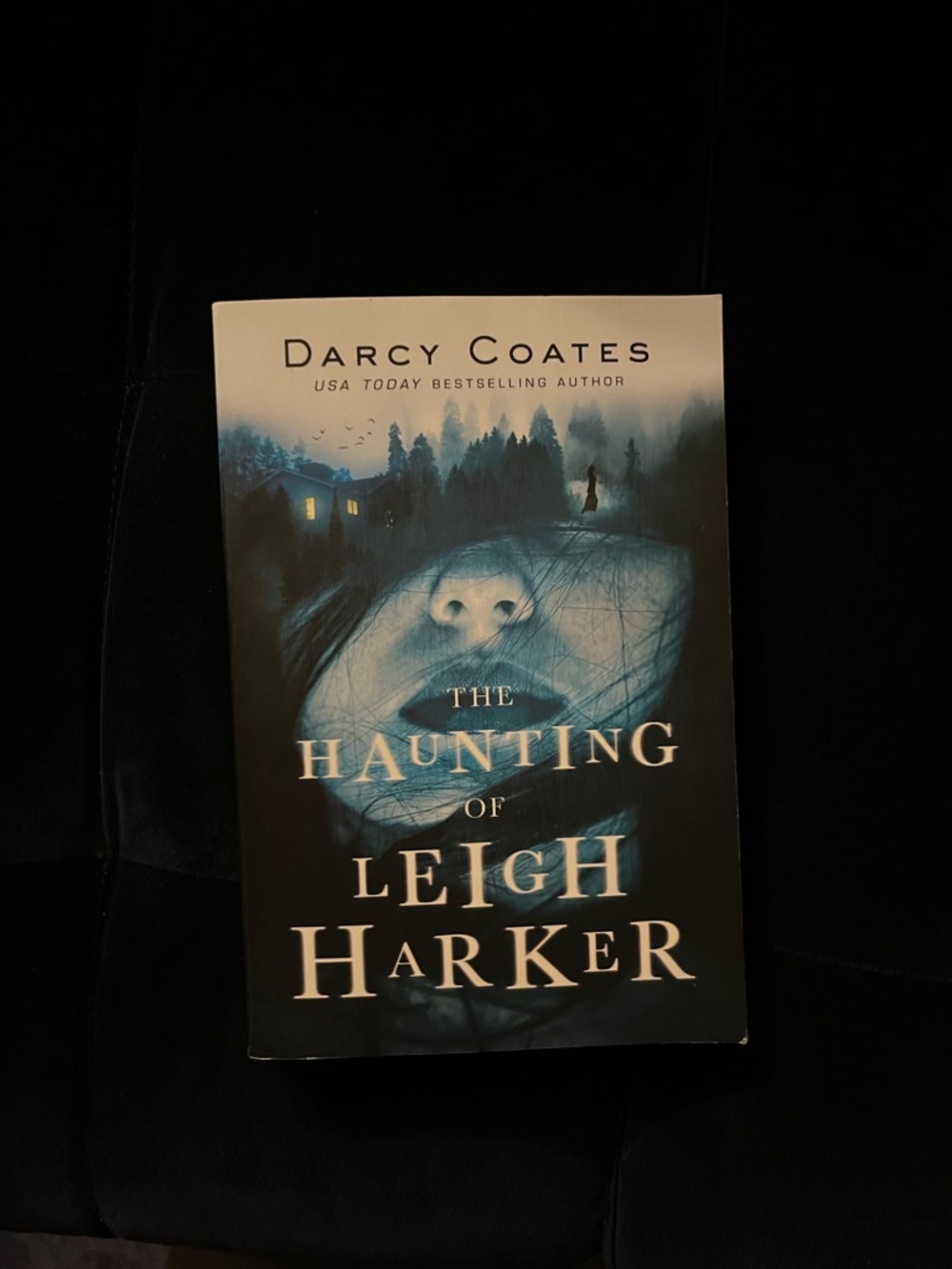 The Haunting of Leigh Harker by Darcy Coates - Blue/Black Cover